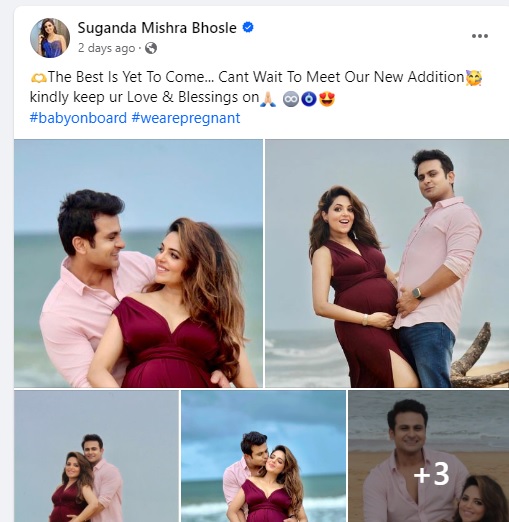 actress sugandha mishra bhosle baby bump