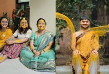 mugdha and prathmesh wedding haldi photos