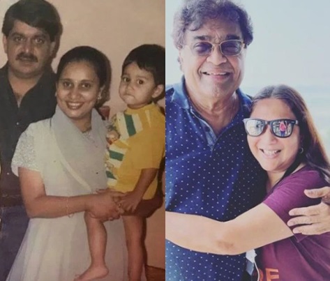 laxmikant berde and ashok saraf with wife