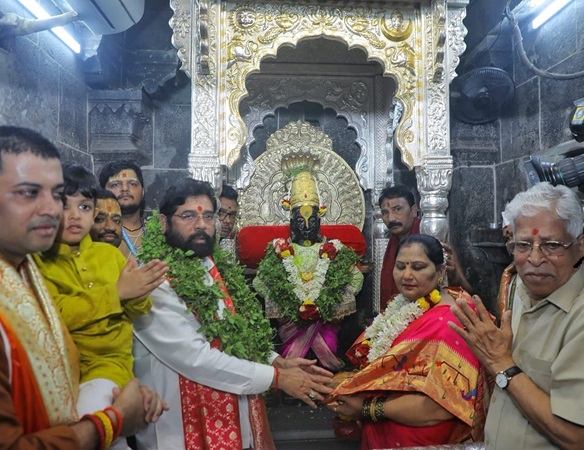 eknath shinde in pandharpur