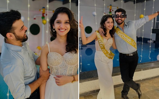 shivani sonar and ambar ganpule wedding bachelor party pics