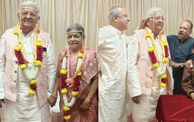 adwait dadarkar mother and father 50 wedding ceremony