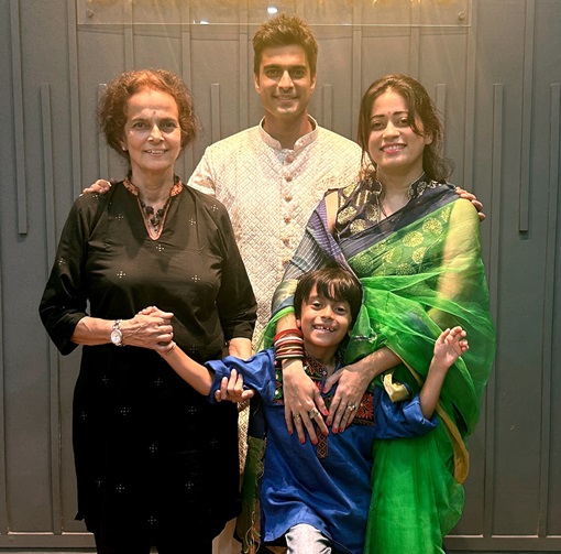 Gashmeer Mahajani family photo