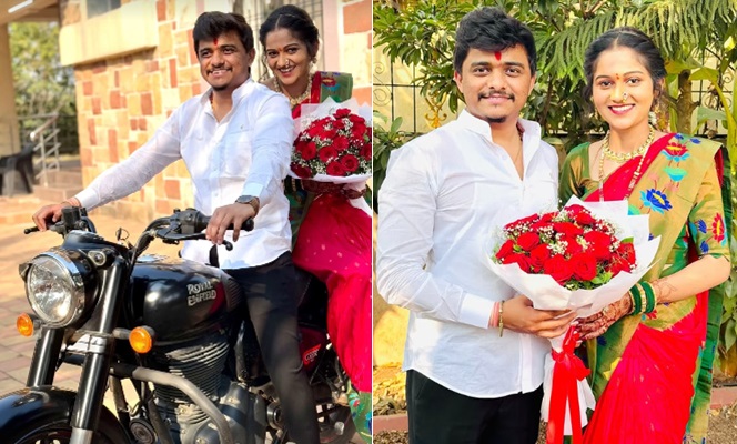 Kaustubh Kalyanji Gaikwad and DEEPALI MADAN SHEDGE wedding engagement photos